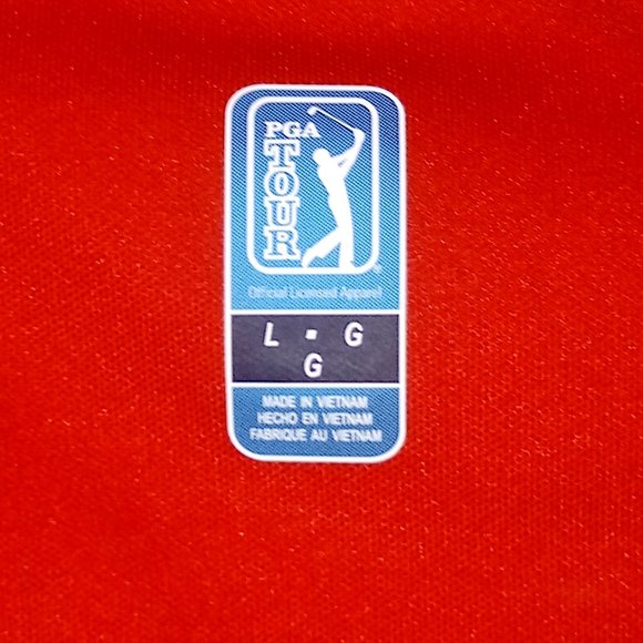PGA Tour Polo GOLF shirt red/black large - Picture 5 of 5